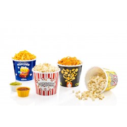Cutie din plastic, pentru popcorn/snacks, 17 x 17 x 15.30...