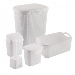 Oferta: Set pentru baie, din plastic, 5 piese, Grunberg...