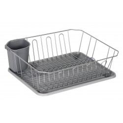 Suport vase, din metal si plastic, cu tava si suport...